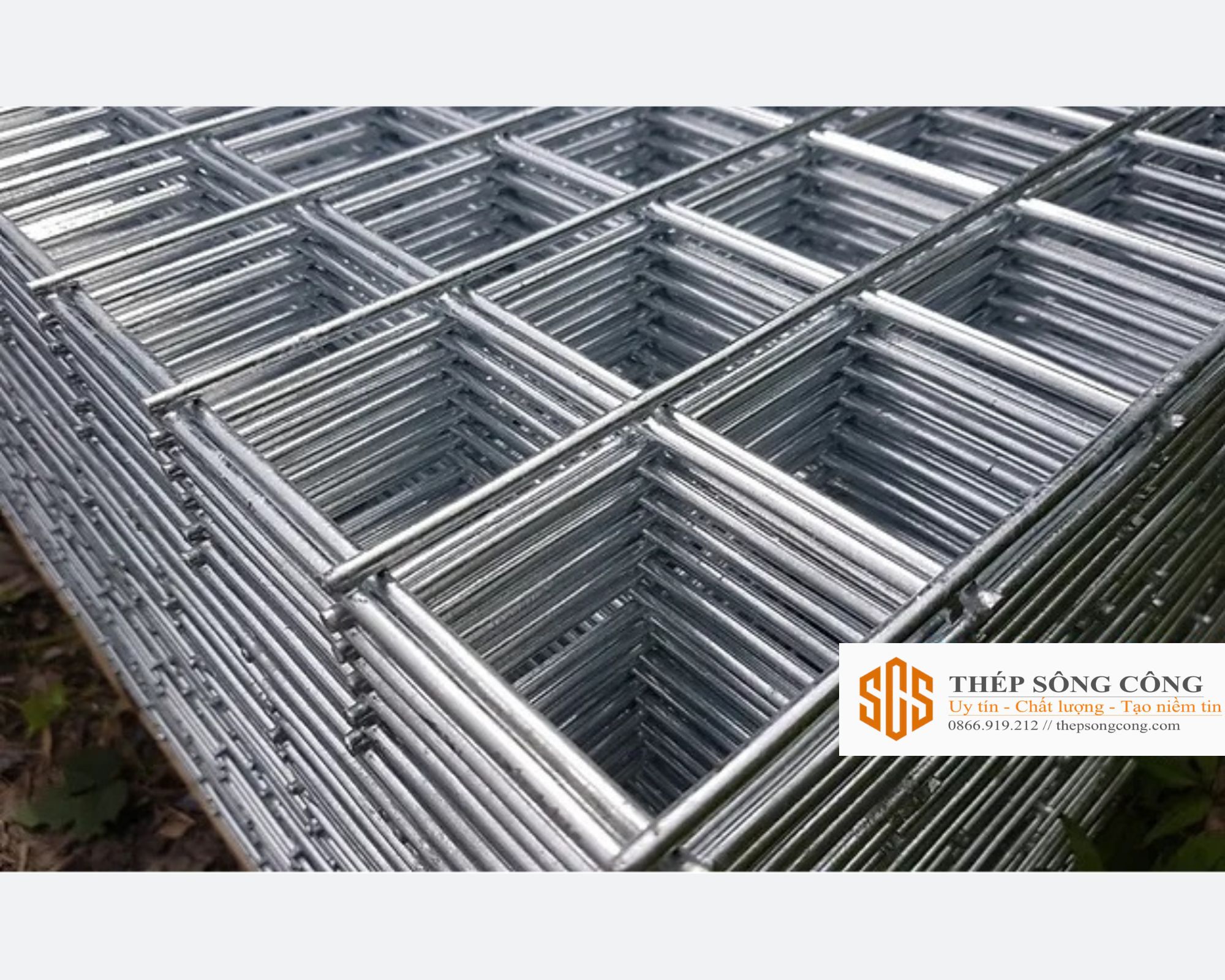 lưới mạ kẽm 3 lưới thép hàn đổ bê tông mạ kẽm